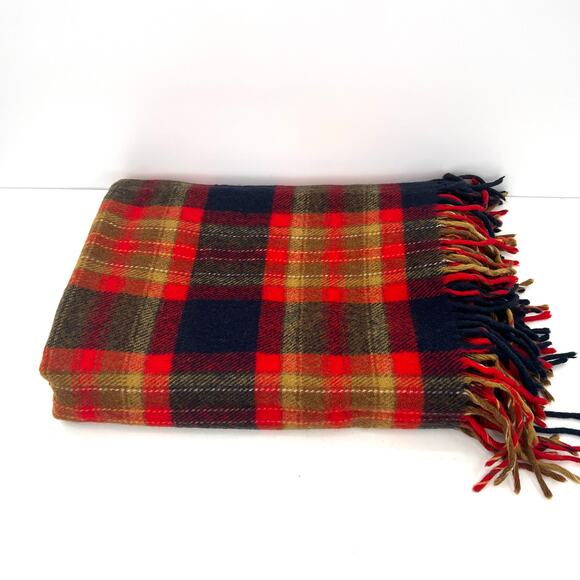 Pendleton plaid virgin wool blanket throw
